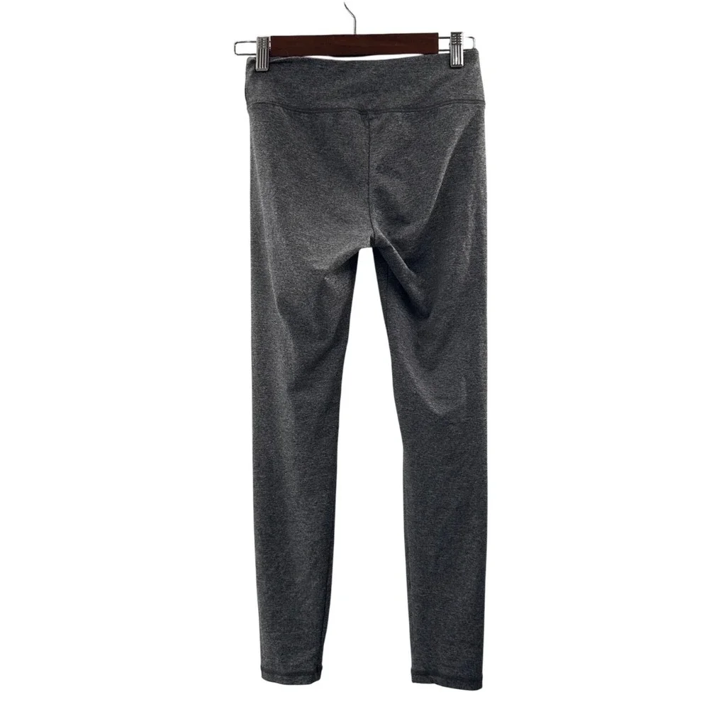 Justice Girls‎ Gray Leggings Size 12 Polyester & Spandex Youth Athletic Stretch